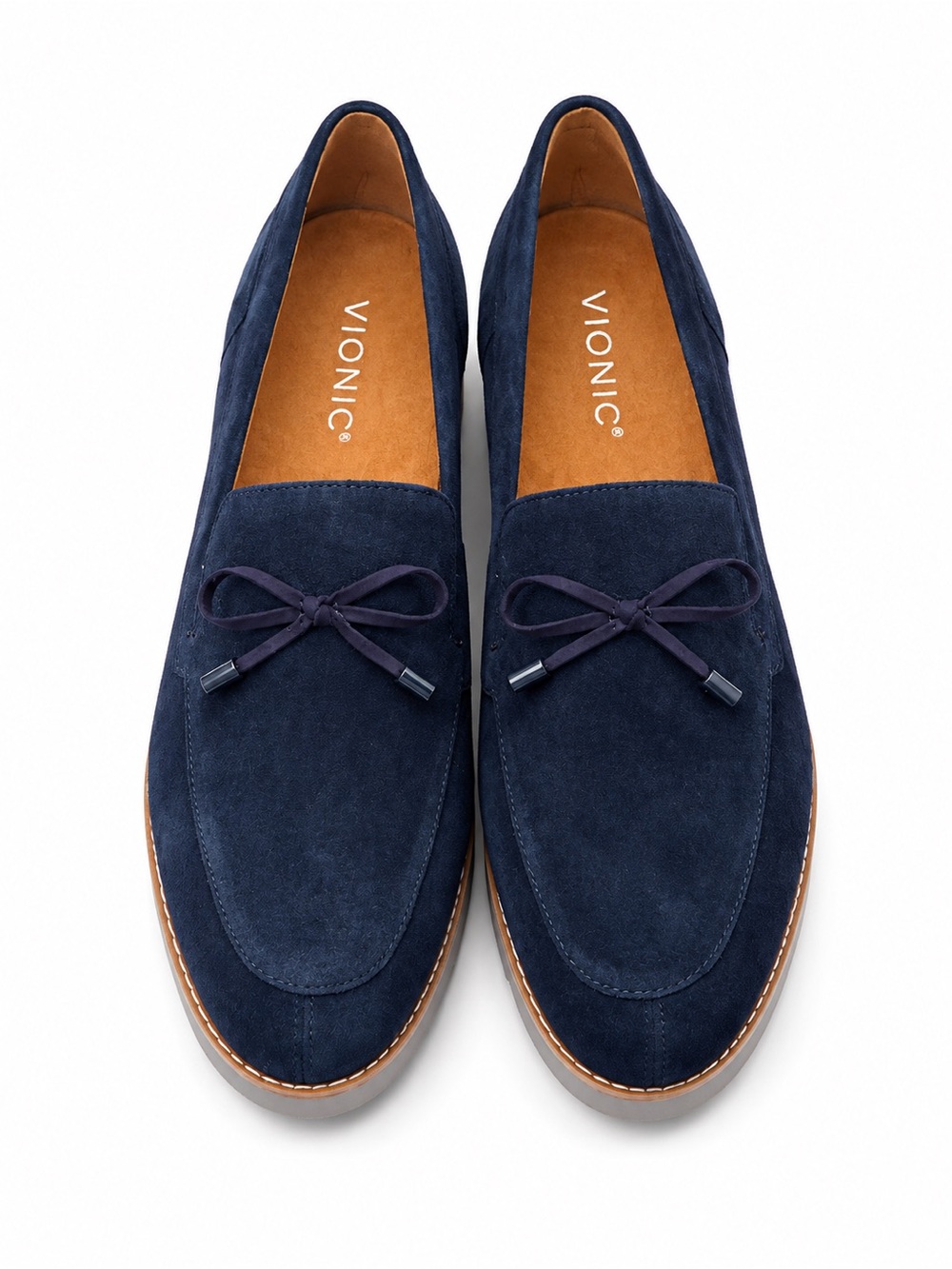 Vionic Navy Suede Loafers Comfort Shoes – Women’s Size 9.5 – New In Box - Picture 5 of 6